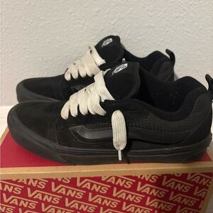 Vans Men’s Black Sneakers with White Laces